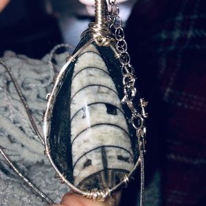 Ecothercero fossil pendant. Large